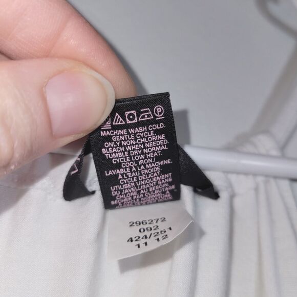 New Victoria's Secret White Ruched Fitted Dress Large - Picture 3 of 9